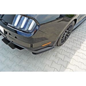 Maxton Design Heck Ansatz Flaps Diffusor für Ford Mustang GT Mk6  schwarz Hochglanz