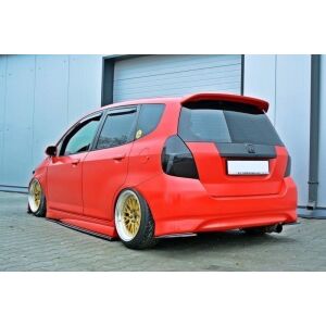 Maxton Design Heck Ansatz Flaps Diffusor für HONDA JAZZ MK1 schwarz Hochglanz