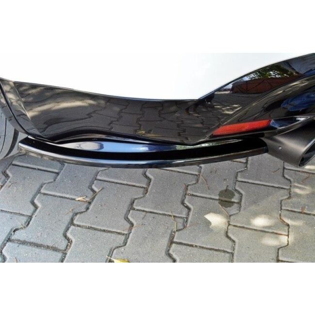 Maxton Design Heck Ansatz Flaps Diffusor für INFINITI QX70 schwarz Hochglanz