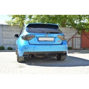 Maxton Design Heck Ansatz Flaps Diffusor für Subaru Impreza WRX STI 2009-2011 schwarz Hochglanz