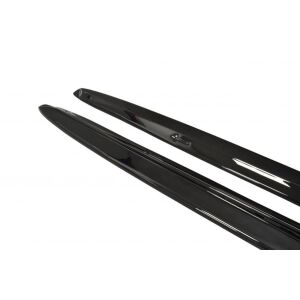 Maxton Design Seitenschweller Ansatz für AUDI S4 B5 schwarz Hochglanz