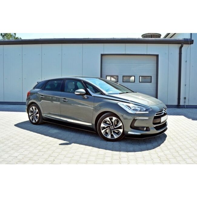 Maxton Design Seitenschweller Ansatz für CITROEN DS5 FACELIFT, PREFACE schwarz Hochglanz