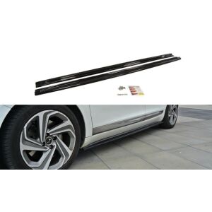 Maxton Design Seitenschweller Ansatz für CITROEN DS5 FACELIFT, PREFACE schwarz Hochglanz