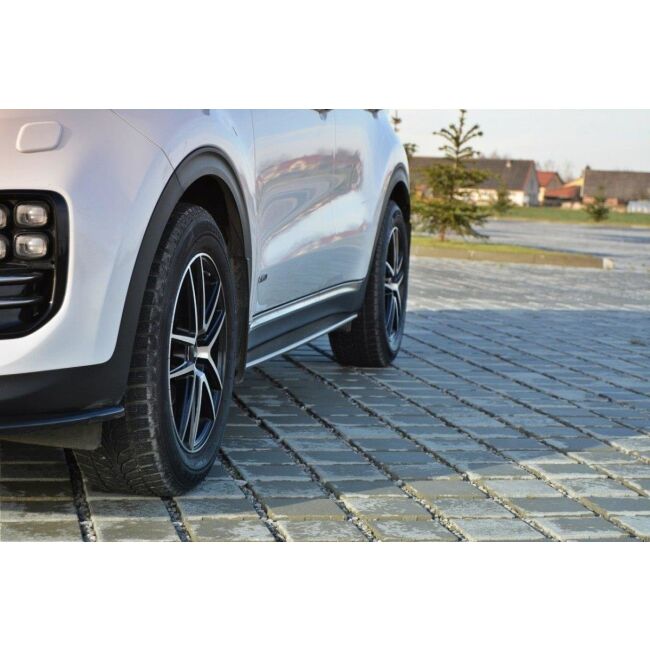 Maxton Design Seitenschweller Ansatz für KIA SPORTAGE mk4 GT-Line schwarz Hochglanz