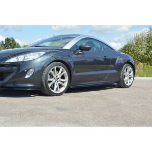 Maxton Design Seitenschweller Ansatz für PEUGEOT RCZ schwarz Hochglanz