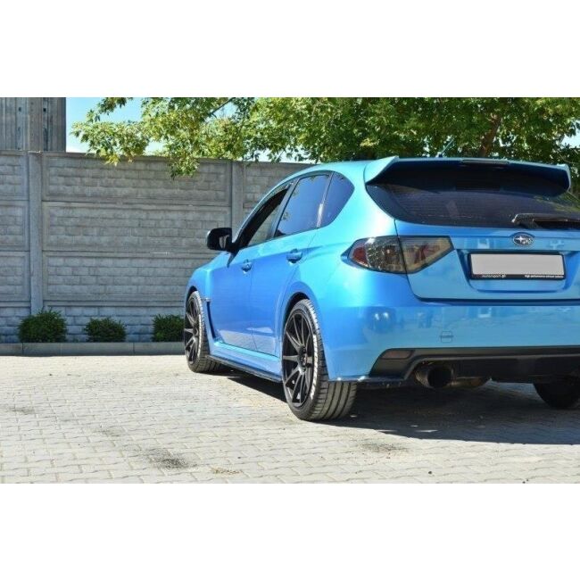 Maxton Design Seitenschweller Ansatz für Subaru Impreza WRX STI 2009-2011 schwarz Hochglanz