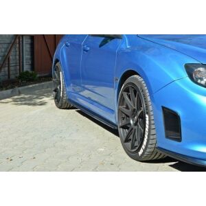 Maxton Design Seitenschweller Ansatz für Subaru Impreza WRX STI 2009-2011 schwarz Hochglanz