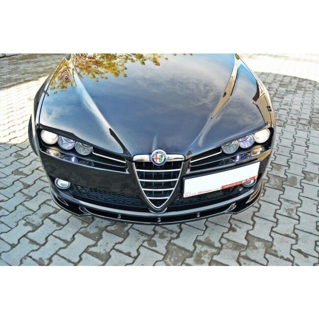 Maxton Design Front Ansatz für V.1 / V1 ALFA ROMEO 159 schwarz Hochglanz