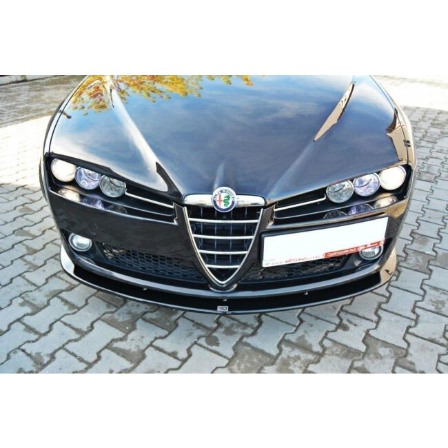 Maxton Design Front Ansatz für V.2 / V2 ALFA ROMEO 159 schwarz Hochglanz