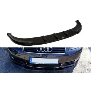 Maxton Design Front Ansatz für AUDI A3 8P (vor Facelift) 2003-2005 schwarz Hochglanz