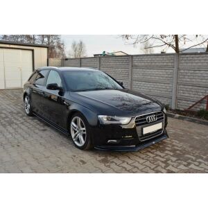Maxton Design Front Diffuser V.2 / V2 Audi A4 B8 FL schwarz Hochglanz