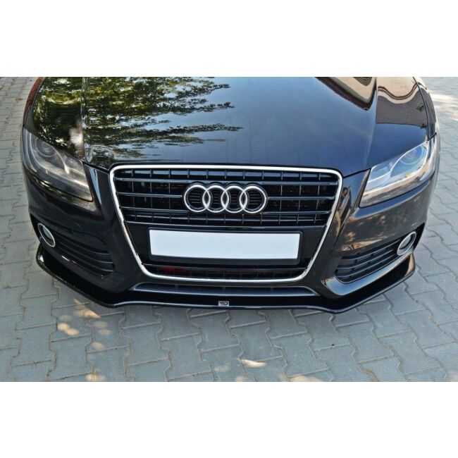 Maxton Design Front Ansatz für Audi S5 / A5 S-Line 8T schwarz Hochglanz