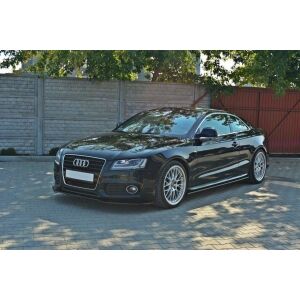 Maxton Design Front Ansatz für Audi S5 / A5 S-Line 8T schwarz Hochglanz