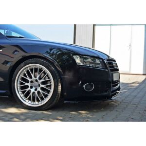 Maxton Design Front Ansatz für Audi S5 / A5 S-Line 8T schwarz Hochglanz