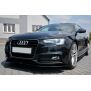 Maxton Design Front Ansatz V.2 / V2 für Audi S5 / A5 S-Line 8T FL schwarz Hochglanz