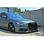 Maxton Design Front Ansatz V.1 / V1 für Audi S6 / A6 S-Line C7 schwarz Hochglanz