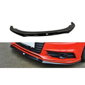 Maxton Design Front Ansatz für Audi S7 / A7 S-Line C7 FL schwarz Hochglanz