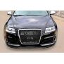 Maxton Design Front Ansatz für AUDI RS6 C6 schwarz Hochglanz