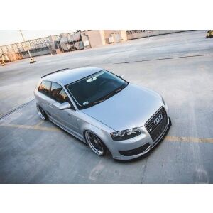 Maxton Design Front Ansatz für Audi S3 8P  schwarz Hochglanz