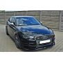 Maxton Design Front Ansatz für Audi S3 / A3 S-Line 8v Hatchback / Sportback schwarz Hochglanz