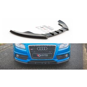 Maxton Design Front Ansatz für Audi S4 / A4 S-Line B8  schwarz Hochglanz