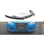 Maxton Design Front Ansatz für Audi S4 / A4 S-Line B8  schwarz Hochglanz