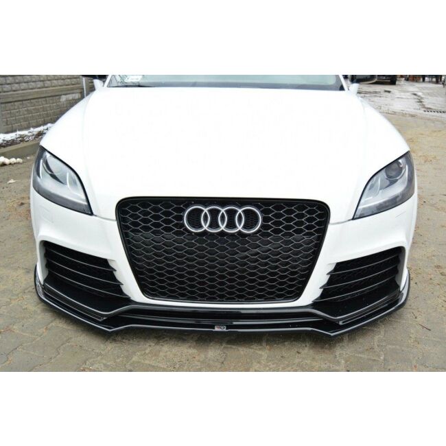 Maxton Design Front Ansatz V.2 / V2 für Audi TT RS 8J schwarz Hochglanz