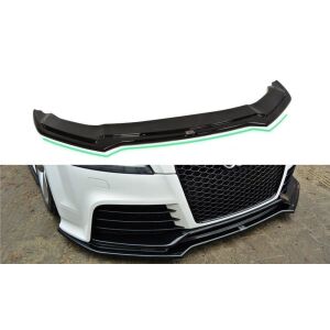 Maxton Design Front Ansatz V.2 / V2 für Audi TT RS 8J schwarz Hochglanz