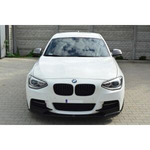 Maxton Design Front Ansatz für BMW 1er F20/F21 M-Power (vor Facelift) schwarz Hochglanz