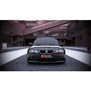 Maxton Design Front Ansatz für BMW 3er E46 LIMOUSINE Facelift schwarz Hochglanz