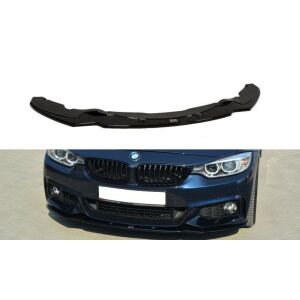 Maxton Design Front Ansatz für V.1 / V1 BMW 4er F32 M Paket schwarz Hochglanz