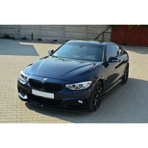 Maxton Design Front Ansatz für V.1 / V1 BMW 4er F32 M Paket schwarz Hochglanz