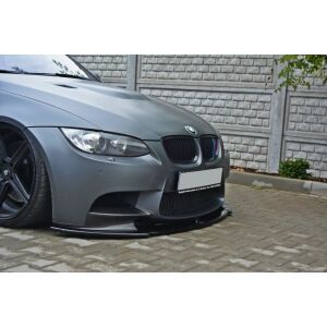 Maxton Design Front Ansatz für BMW M3 E92 / E93 vor Facelift schwarz Hochglanz