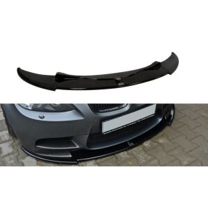 Maxton Design Front Ansatz für BMW M3 E92 / E93 vor Facelift schwarz Hochglanz