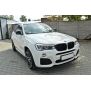 Maxton Design Front Ansatz für BMW X4 M Paket schwarz Hochglanz