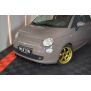 Maxton Design Front Ansatz V.1 / V1 für FIAT 500 HATCHBACK vor Facelift schwarz Hochglanz