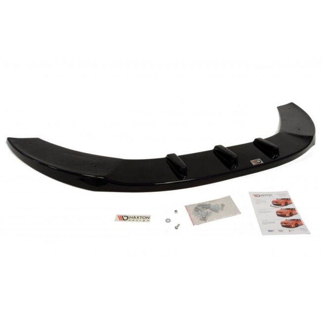 Maxton Design Front Ansatz V.1 / V1 für FIAT GRANDE PUNTO ABARTH schwarz Hochglanz