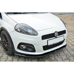 Maxton Design Front Ansatz V.2 / V2 für FIAT GRANDE PUNTO ABARTH schwarz Hochglanz