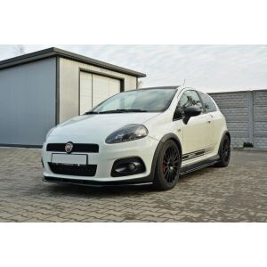 Maxton Design Front Ansatz V.2 / V2 für FIAT GRANDE PUNTO ABARTH schwarz Hochglanz
