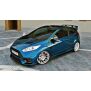 Maxton Design Front Ansatz für (Focus RS Look Stoßstange) Ford Fiesta Mk7 FL  schwarz Hochglanz