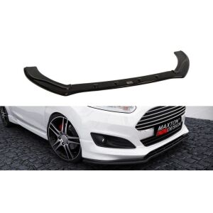 Maxton Design Front Ansatz für Ford Fiesta ST-Line Mk7 FL schwarz Hochglanz