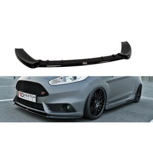 Maxton Design Front Ansatz für (Cupra) Ford Fiesta ST Mk7 FL schwarz Hochglanz