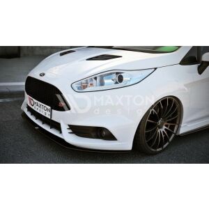 Maxton Design Front Ansatz V.2 / V2 für Ford Fiesta ST Mk7 FL schwarz Hochglanz