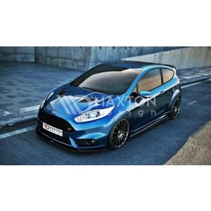 Maxton Design Front Ansatz V.2 / V2 für Ford Fiesta ST Mk7 FL schwarz Hochglanz