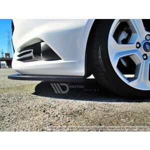 Maxton Design Front Ansatz V.1 / V1 für Ford Fiesta ST Mk7 FL schwarz Hochglanz