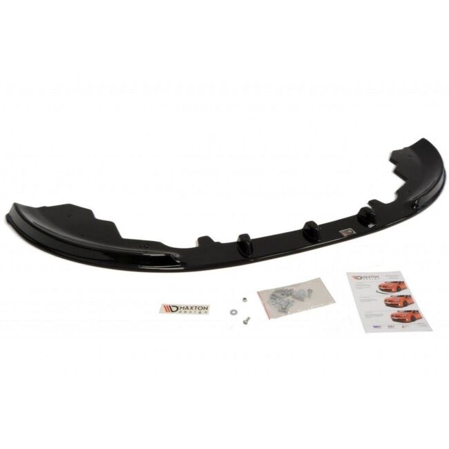 Maxton Design Front Ansatz für Ford Fiesta Mk7 schwarz Hochglanz