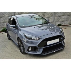 Maxton Design Front Ansatz V.2 / V2 für Ford Focus RS Mk3 schwarz Hochglanz
