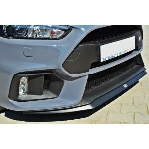 Maxton Design Front Ansatz V.2 / V2 für Ford Focus RS Mk3 schwarz Hochglanz