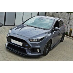 Maxton Design Front Ansatz V.3 / V3 für Ford Focus RS Mk3 schwarz Hochglanz