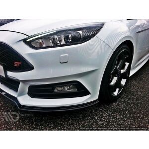 Maxton Design Front Ansatz V.1 / V1 für Ford Focus ST Mk3 FL schwarz Hochglanz